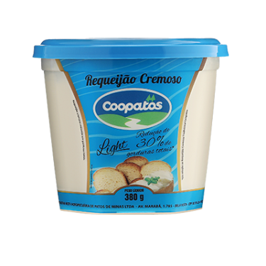 Requeijão Coopatos 380G Cremoso Light