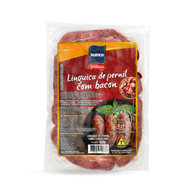 Linguica Premiada Pernil Bacon Suinco 600g