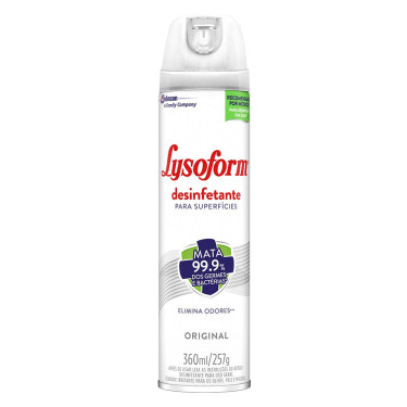 Desinfetante Lysoform 360ml Spray Original