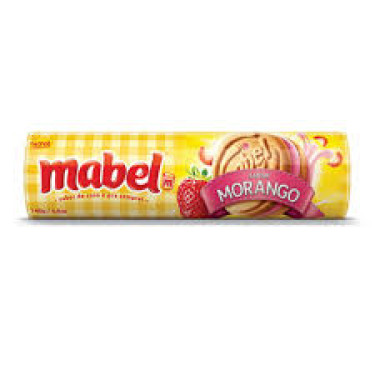 Biscoito Mabel Recheado 140G Morango