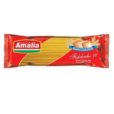 Macarrão Santa Amália 500G Com Ovos Fidelinho 10