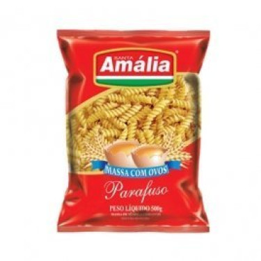 Macarrão Santa Amália 500G Com Ovos Parafuso