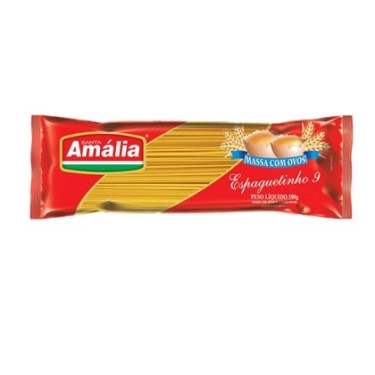Macarrão Santa Amália 500G Com Ovos Espaguete 9