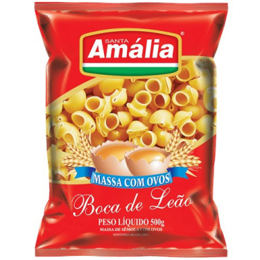 Macarrão Santa Amália 500g com Ovos  Boca Leão