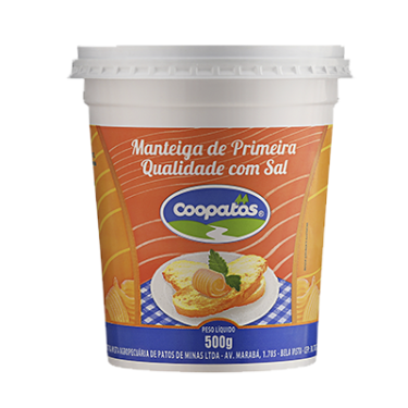 Manteiga Coopatos 500G