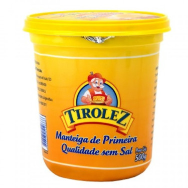 Manteiga Sem Sal Tirolez 500G