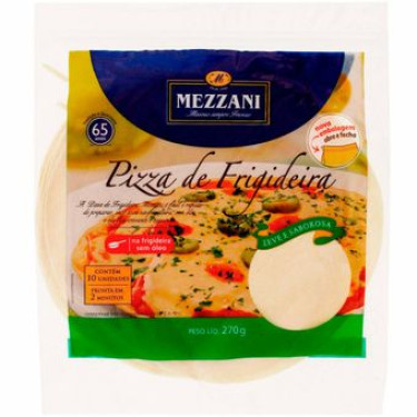 Massa Pizza Frigideira Mezzani 270g