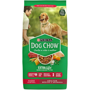 Ração Dog Chow 10,1kg Adulto Raças Medias e Grandes