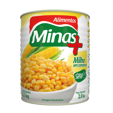 Milho Verde Minas Mais 1.7KG Lata