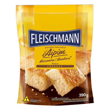 Mistura para Bolo Fleischmann 390g Aipim