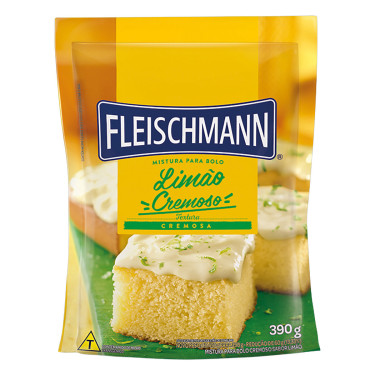 Mistura para Bolo Fleischmann 390G Limão Cremoso