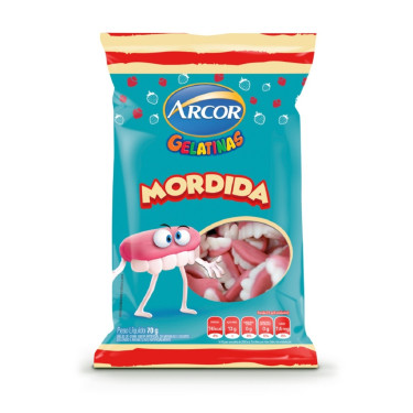 Bala Arcor Gelatina 70g Mordida