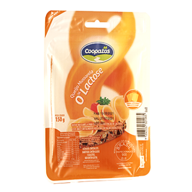 Queijo Mussarela Coopatos Zero Lactose 150g