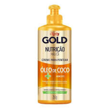 Creme Pentear Niely Gold 250g  Nutrição Magica com Oleo de Coco