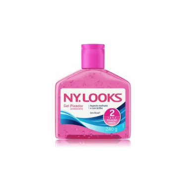 Gel Fixador NY.LOOKS 240G Rosa Fixação Forte 