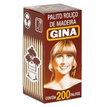 Palito Gina Dente 200 Unidades
