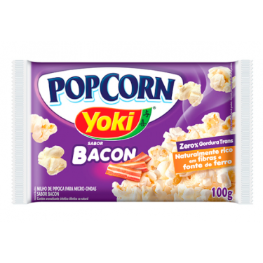 Pipoca Microondas Yoki 100G Bacon 