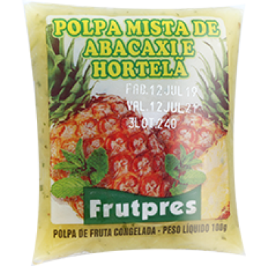 Polpa Fruta Frutres 100G Abacaxi Hortelã