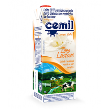 Leite Uht Cemil Zero Lactose 1L Semidesnatado 