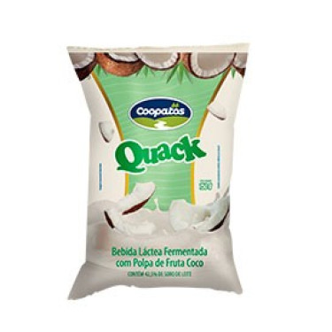 Bebida Lactea Quack Coco Coopatos 150g