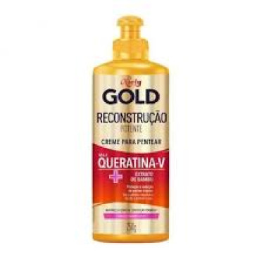 Creme Pentear Niely Gold 250G Reconstrução Potente Com Queratina V Extrato de Bambu