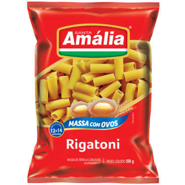 Macarrão Santa Amália 500g com Ovos Rigatoni