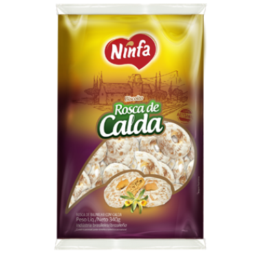Biscoito Ninfa 340g Rosca Calda