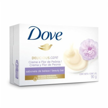 Sabonete Dove 90g Creme Leite Flor Peonia