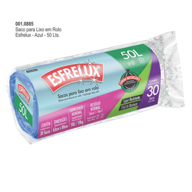 Saco Para Lixo Esfrelux 50L