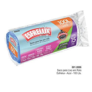 Saco Para Lixo Esfrelux 100L Econômico