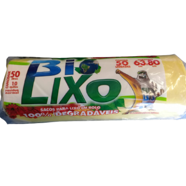 Saco para lixo Bio Ecológico Rolo 50L