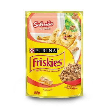 Ração Friskies 85g Salmão Molho Sachet 