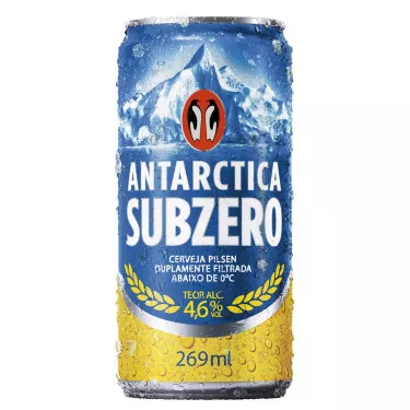 Cerveja Antarctica Sub Zero, Pilsen, 269ml, Lata