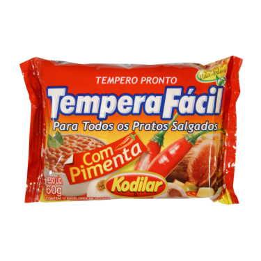 Tempera Facil Kodilar 60g Todos Pratos Salgados com Pimenta