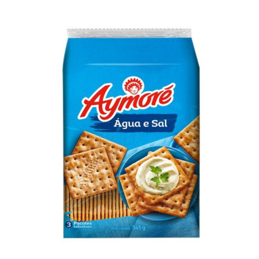 Biscoito Aymore 345G Agua Sal