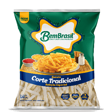 Batata Bem Brasil Palito Congelada 1,05kg Tradicional