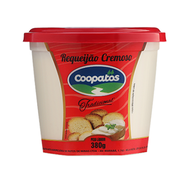 Requeijão Coopatos Cremoso 380G
