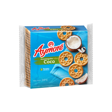 Biscoito Amanteigado Coco Aymore 248g