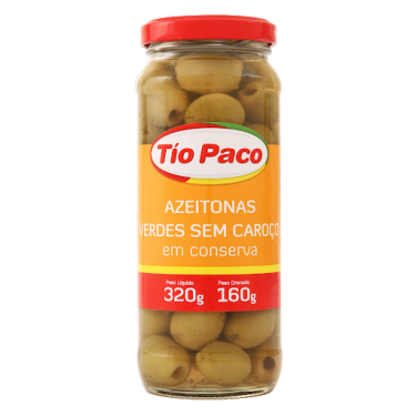 Azeitona Sem Caroço Tio Paco 160G