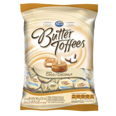 Bala Arcor Butter Toff Coco 100G