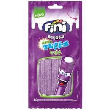Bala Fini 80G Regaliz Tubles Uva Citrico 
