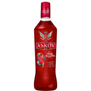 Vodka Askov 900Ml Frutas Vermelhas 