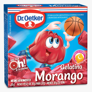 Gelatina Dr.Oetker 20g Morango