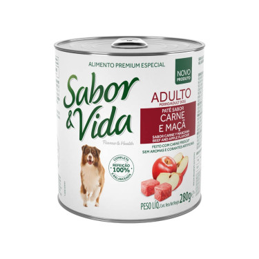 Ração Sabor Vida 280g Carne e Maça