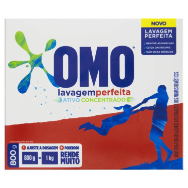 Sabão Omo Lavagem Perfeita 800g 