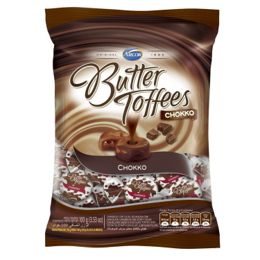 Bala Arcor Butter Toffe 100g Chokko