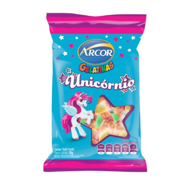 Bala Arcor Gelatina 70g Unicornio