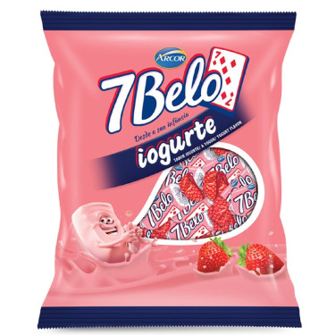Bala Arcor 7 Belo 150G Iogurte