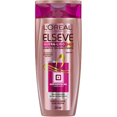Shampoo Elseve 200Ml Quera Liso Reconstrução
