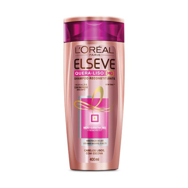 Shampoo Elseve 400Ml Quera liso Reconstrução
